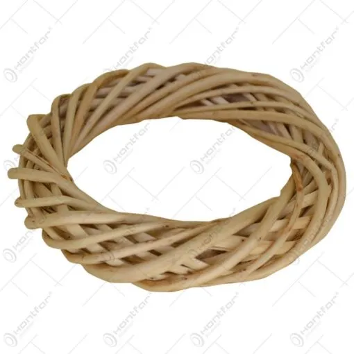 Coroana realizata din rachita - Naturala (15 cm)