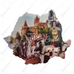 Cuier realizat din lemn in forma de harta Romaniei - Design Romania (Model 1)