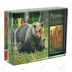 Obict decorativ realizat din sticla -  Design Pestera Ursilor - Diferite modele (Tip stativ)