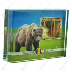 Obict decorativ realizat din sticla -  Design Pestera Ursilor - Diferite modele (Tip stativ)
