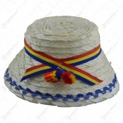 Palarie osan pentru decor cu banda tricolora 10x7 CM