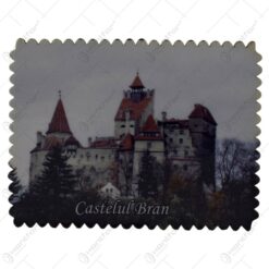 Magnet de frigider cu castelul Bran si Vlad Tepes
