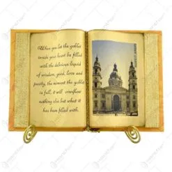 Carte pentru decor cu mesaje  realizat din hartie si carton in cutie decrativa  (14x21 CM)