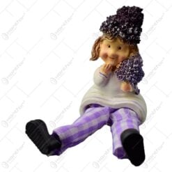 Magnet de frigider - Copil cu lavanda din rasina