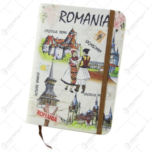 Agenda nedatata souvenir Romania cu cuplu 10x14 CM