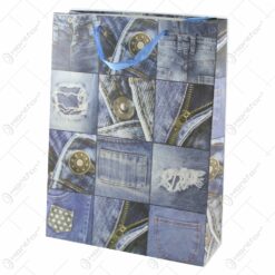 Punga cadou din hartie 31x42 CM - Jeansi