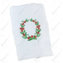 Prosop brodat cu motive florale 30x50 CM
