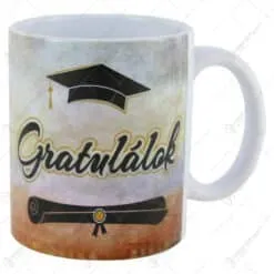 Cana ceramica pentru absolvire "Gratulalok!" 330 ml