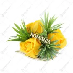 Aranjament floral cu trandafiri de sapun Romania 12 CM