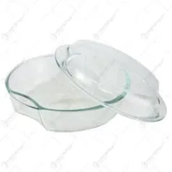 Vas termorezistent rotund cu capac - 2.5 L/Simax
