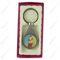 Breloc cu rama foto din metal 3 CM