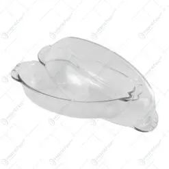 Vas termorezistent oval cu capac - 2 L/Borcam