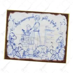 Magnet frigider din lemn Retro 6.5x8 CM