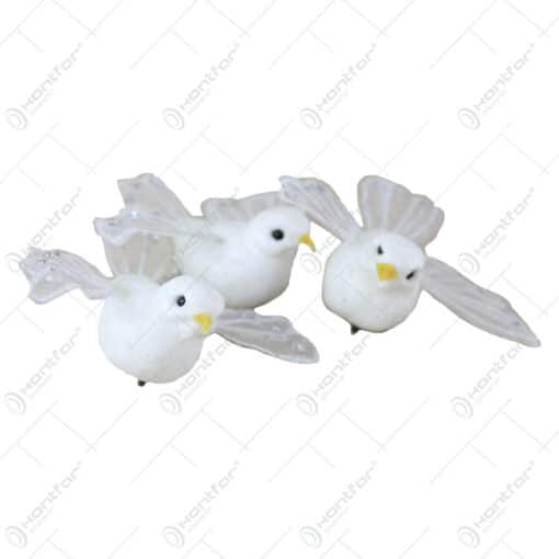 Set 3 figurine decorative in forma de pasare