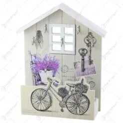 Suport pentru chei din lemn Casuta 20x30 CM