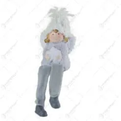 Figurina Ingeras din ceramica cu picioare mobile 18 CM