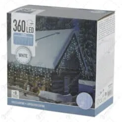 Instalatie Craciun tip perdea cu 360 de leduri