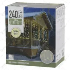 Instalatie Craciun tip perdea cu 240 de leduri