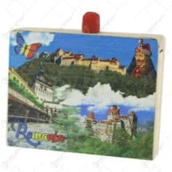Cutie cu sarpe din lemn Rasnov/Bran/Sighisoara 8x6 CM