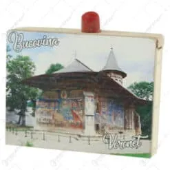 Cutie cu sarpe din lemn Bucovina/Voronet 8x6 CM