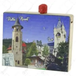 Cutie cu sarpe din lemn Piatra Neamt/Iasi/Voronet 8x6 CM