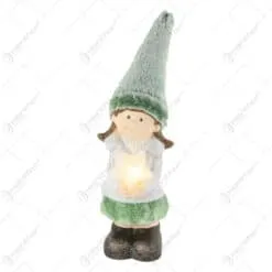 Figurina Copil din ceramica cu stea led