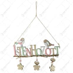Decor pentru usa din lemn "Isten Hozott" 30 CM