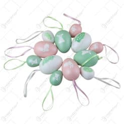 Set 12 oua din plastic 6/4 CM