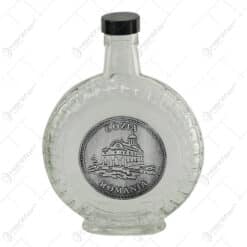 Plosca cu decor embosat 350 ml - Cozia/Timisoara/Drobeta-Turnu Severin/Sibiu