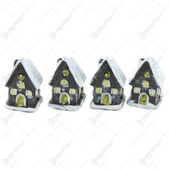 Set 4 casute decorative din rasina 3 CM