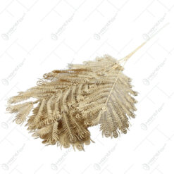 Decor creanga Frunze aurii Paun 70 CM