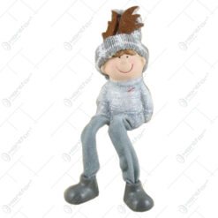 Figurina copil cu caciula ren si picioare mobile 20 CM