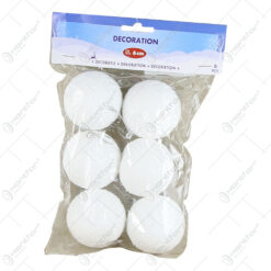Set 6 globuri polifoam Bulgari de zapada 6 CM