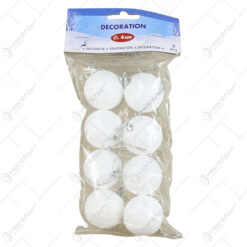 Set 8 globuri polifoam Bulgari de zapada 4 CM