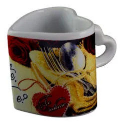 Cana ceramica in forma de Inima 9.5 cm