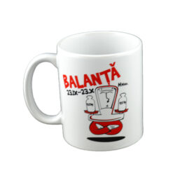 Cana ceramica 300 ml Zodiac "Balanta" in cutie decorativa