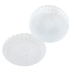 Set 6 platouri din sticla 19 CM