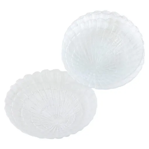 Set 6 platouri din sticla 19 CM