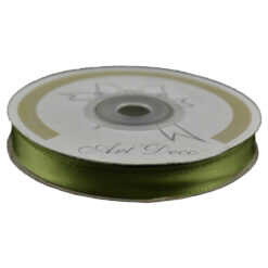 Rola panglica satin Verde 10 mm x 25 m
