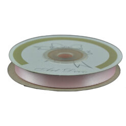 Rola panglica satin Roz pal 10 mm x 25 m