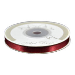 Rola panglica satin Bordo 6 mm x 25 m