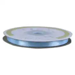 Rola panglica satin Albastru deschis 6 mm x 25 m