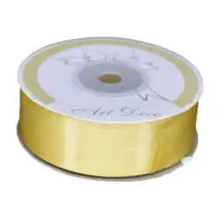 Rola panglica satin Auriu 25 mm x 25 m