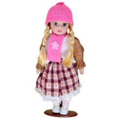 Papusa de colectie din portelan si textil 30 CM