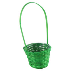 Cos bambus pentru aranjamente florale Verde 13x32 CM
