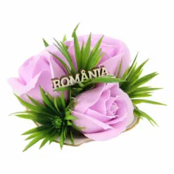 Aranjament floral cu trandafiri de sapun Romania 12 CM