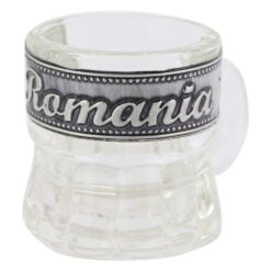 Pahar shot cu decor embosat Romania