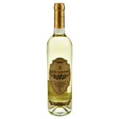 Vin alb 0.75l cu eticheta personalizata din pluta - Design "A legjobb testvernek!"