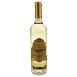 Vin alb 750 ml  "Pentru cel mai bun sef!" cu eticheta din pluta - Laser