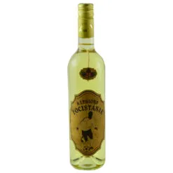 Vin alb 0.75l cu eticheta personalizata din pluta - Design "A legjobb focistanak"